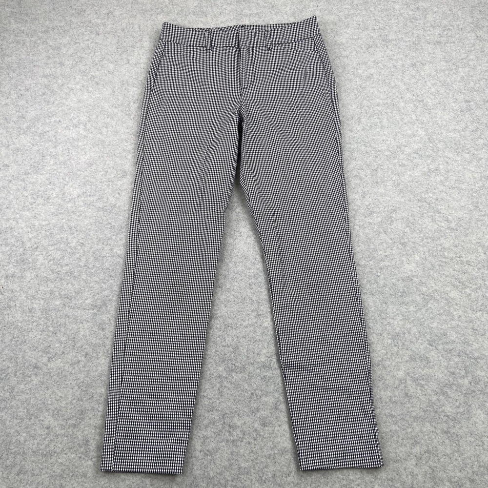 Old Navy Pants Womens 2 (26x25) Black Check Pixie High Rise Skinny Ankle Dressy